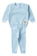Conjunto Infantil Bebê Blusa Manga Longa e Calça Moletom - Azul Bebe - Ame Kids