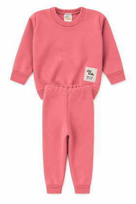 Conjunto Infantil Bebê Blusa Manga Longa e Calça Moletom - Rose - Ame Kids
