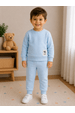 Conjunto Infantil Bebê Blusa Manga Longa e Calça Moletom - Azul Bebe - Ame Kids