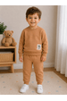 Conjunto Infantil Bebê Blusa Manga Longa e Calça Moletom - Avelã - Ame Kids