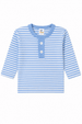 Conjunto Infantil Bebê Meia Estação Blusa Listrada e Calça Menino - Azul Bebe  - Ame Kids