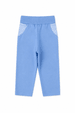 Conjunto Infantil Bebê Meia Estação Blusa Listrada e Calça Menino - Azul Bebe  - Ame Kids