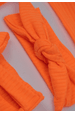 Conjunto Body Canelado Menina - Laranja Neon - Ame Kids