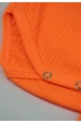 Conjunto Body Canelado Menina - Laranja Neon - Ame Kids