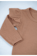 Conjunto Body Canelado Menina - Doce de Leite - Ame Kids
