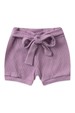 Conjunto Body Canelado Curto Menina - Lilás - Ame Kids