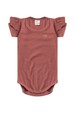 Conjunto Body Canelado Curto Menina - Rosê - Ame Kids
