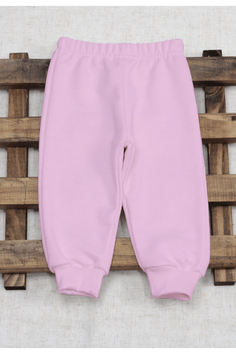 Calça de Moletom Infantil Unissex - Rosa Bebê - Ame Kids