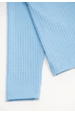 Blusa Canelada Manga Longa - Azul Bebê - Ame Kids