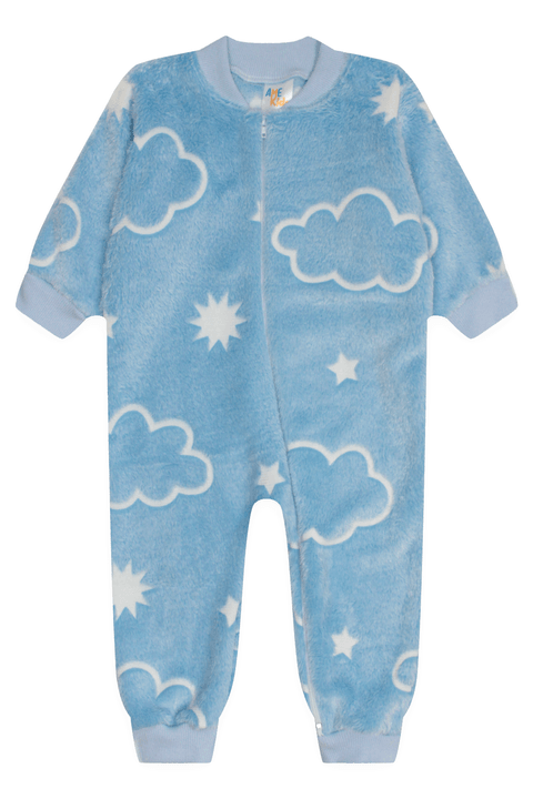 Macacão Fleece - Nuvem - Ame Kids