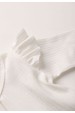 Conjunto Bata e Calça Canelado Bebê - Off-White - Ame Kids