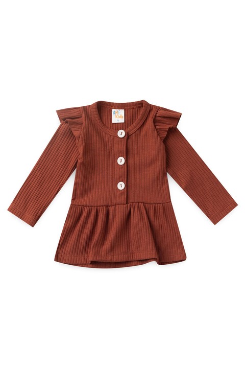 Conjunto Bata e Calça Canelado Bebê - Terra - Ame Kids