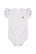 Conjunto Body Canelado - Branco / Pied de Poule - Ame Kids
