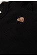 Conjunto Body Canelado - Preto / Pied de Poule - Ame Kids