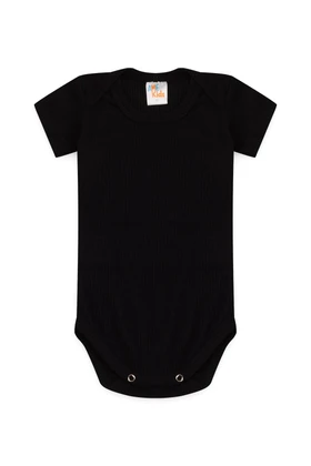 Conjunto Canelado Light Curto - Preto - Ame Kids