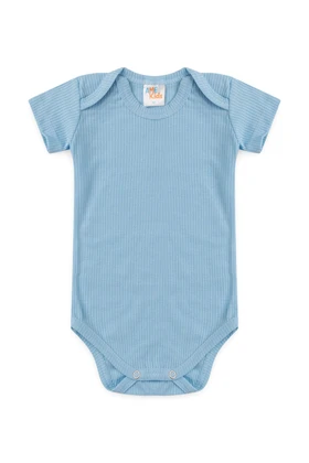 Conjunto Canelado Light Curto - Azul Bebê - Ame Kids