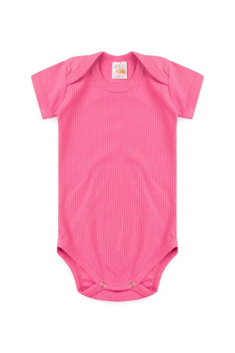 Conjunto Canelado Light Curto - Rosa Barbie - Ame Kids