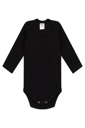 Conjunto Canelado Light Longo - Preto - Ame Kids