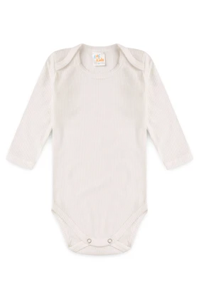 Conjunto Canelado Light Longo - Off-White - Ame Kids
