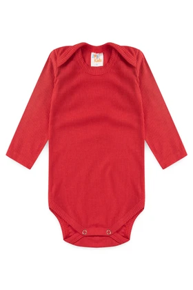 Conjunto Canelado Light Longo - Vermelho - Ame Kids
