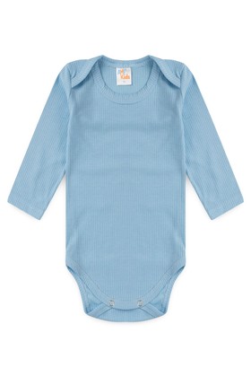 Conjunto Canelado Light Longo - Azul Bebê - Ame Kids