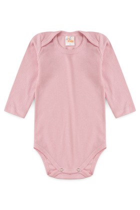 Conjunto Canelado Light Longo - Rosa Bebê - Ame Kids