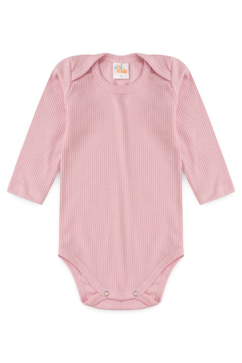 Conjunto Canelado Light Longo - Rosa Bebê - Ame Kids