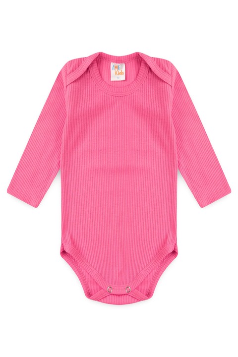 Conjunto Canelado Light Longo - Rosa Barbie - Ame Kids