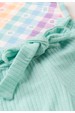Conjunto Body Canelado Menina - Xadrez Tie Dye - Ame Kids