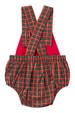 Romper Tricoline - Xadrez Natal Verde - Ame Kids
