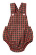 Romper Tricoline - Xadrez Natal Verde - Ame Kids