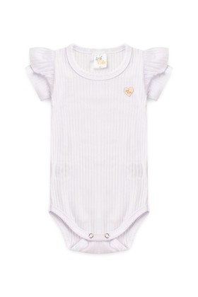 Conjunto Body Canelado Menina - Natal - Vermelho - Ame Kids