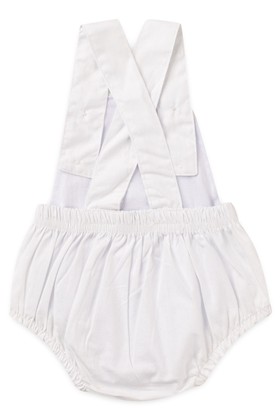 Romper Tricoline - Branco - Ame Kids