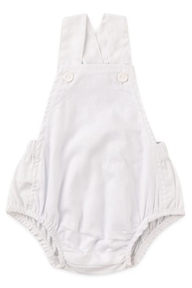 Romper Tricoline - Branco - Ame Kids