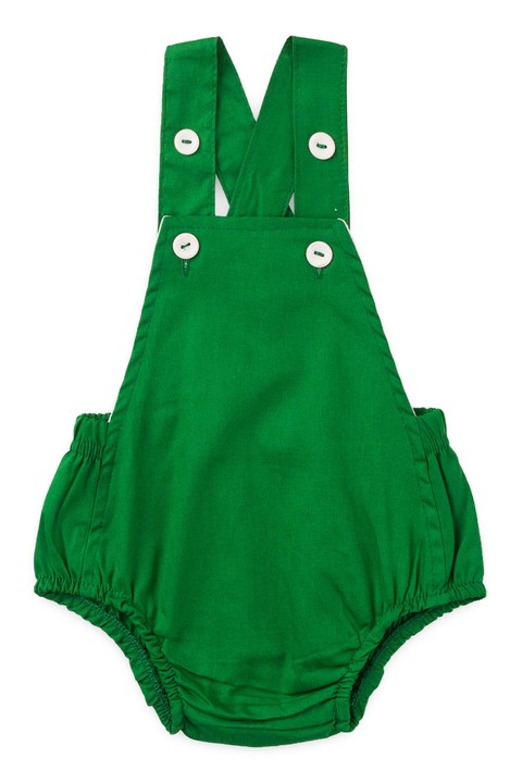 Romper Tricoline - Verde - Ame Kids