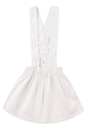 Salopete Tricoline - Branco - Ame Kids