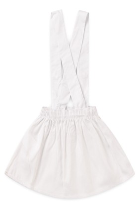 Salopete Tricoline - Branco - Ame Kids