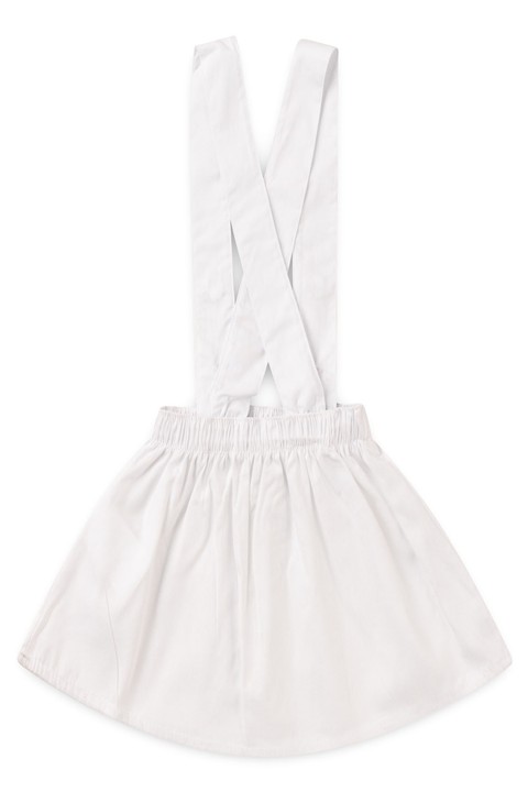 Salopete Tricoline - Branco - Ame Kids