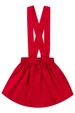 Salopete Tricoline - Vermelho - Ame Kids