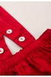 Salopete Tricoline - Vermelho - Ame Kids
