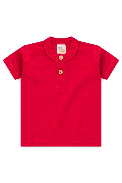 Camiseta Criança - Vermelho - Ame Kids