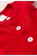 Conjunto Bata Shorts Natal Canelado Bebê - Vermelho - Ame Kids