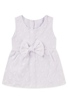 Vestido Lezzie Coração - Branco - Ame Kids