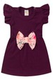 Vestido Curto Menina - Beringela - Ame Kids