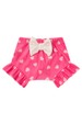 Conjunto Body Alcinha Canelado Curto Menina - Rosa Barbie - Ame Kids