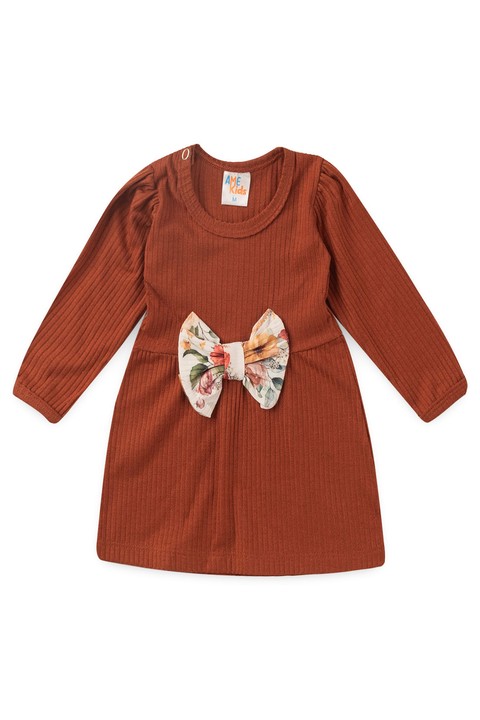 Vestido Manga Longa - Terra - Ame Kids