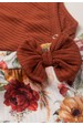 Conjunto Body Manga Longa e Saia - Terra - Ame Kids