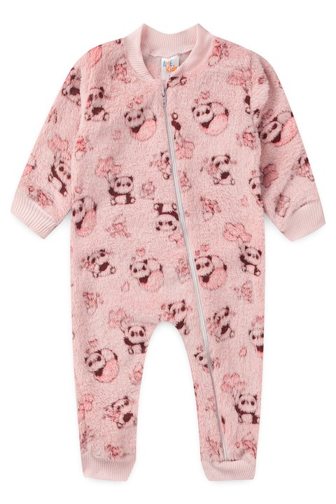 Macacão Fleece - Panda - Ame Kids