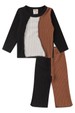 Conjunto Blusa e Calça Santorini Tricolor -  Tricolor  Preto - Ame Kids