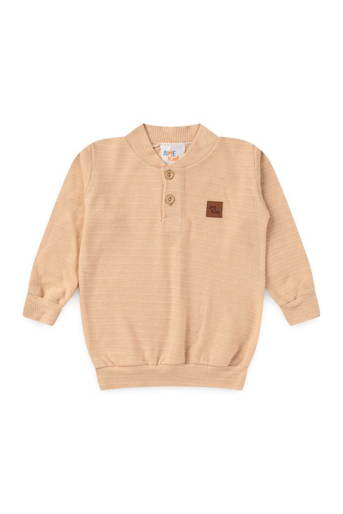 Conjunto Blusa e Calça Marrocos - Areia - Ame Kids